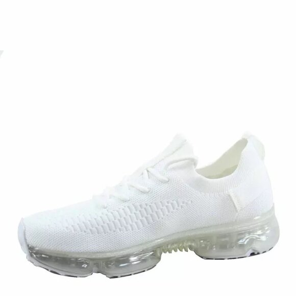 COPY - Women's Fashion Lace Up Bubble Sole Stretch Elastic Mesh Sneaker Shoes - Picture 4 of 16